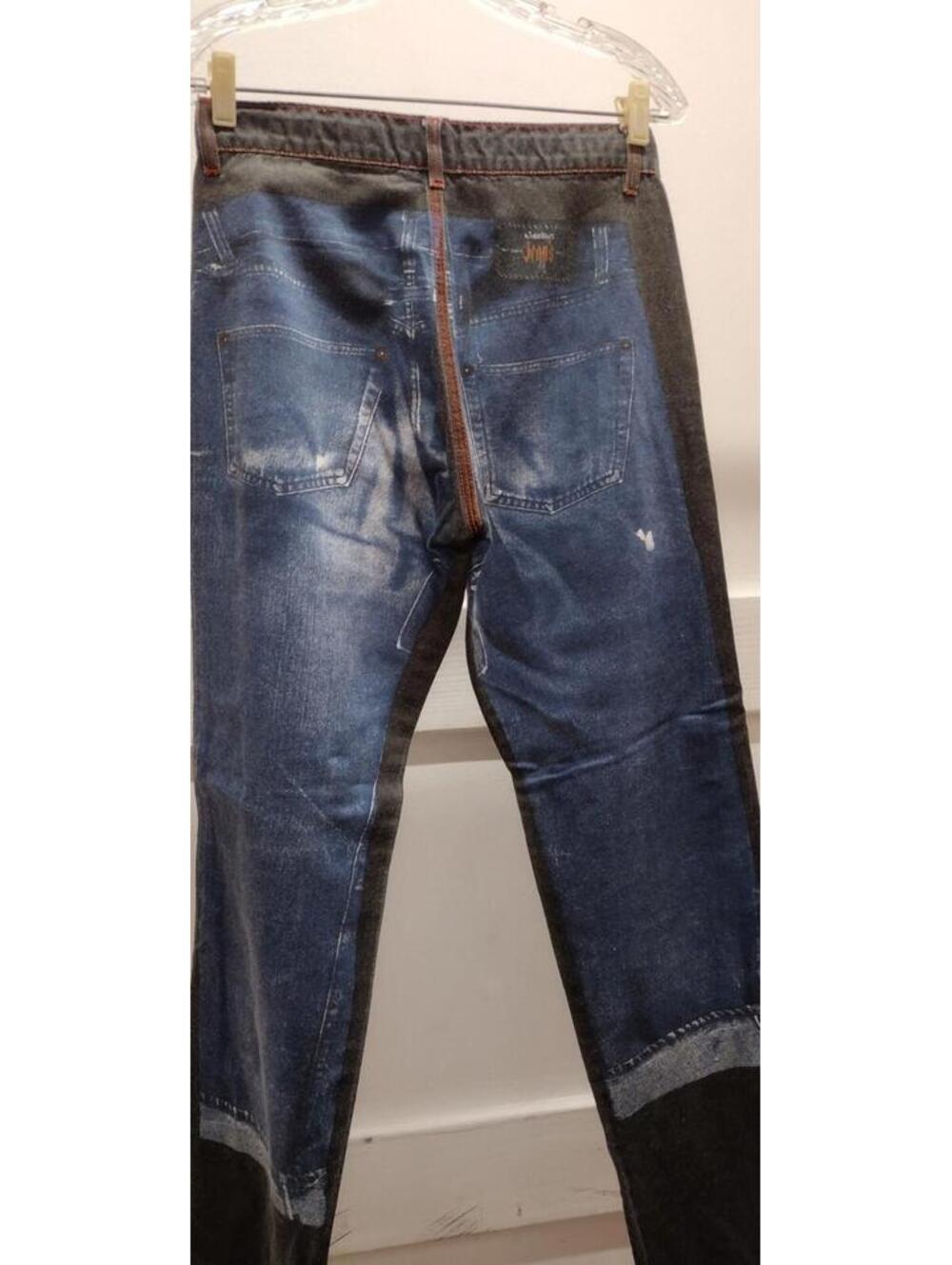 JEAN PAUL GAULTIER Rockabilly Pants Jean Picture Denim Redlines Waist 29 inches - Picture 14 of 16